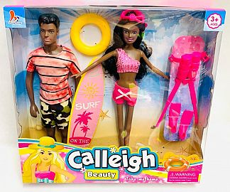 MUÑECOS PAREJA PLAYERA NEGRITOS