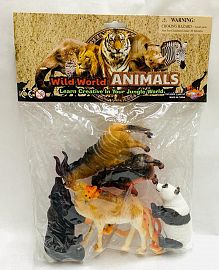 ANIMALES DE SELVA X6 GRANDE EN BOLSA