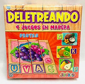 DELETREANDO MADERA FRUTAS (90576)