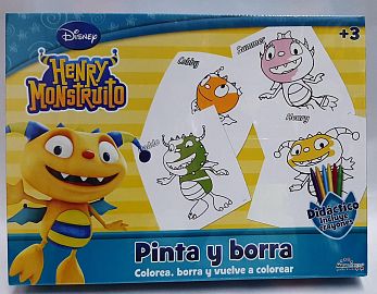 PINTA Y BORRA HENRY MONSTRUITO