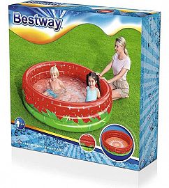 PILETA INFLABLE FRUTILLA 3 AROS 160X38CM
