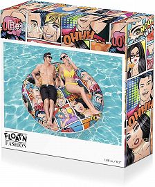 COLCHONETA INFLABLE CIRCULAR POP ART DE 188CM