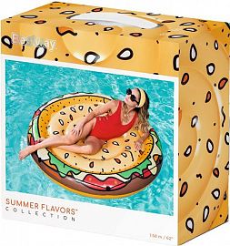 COLCHONETA INFLABLE BURGUER DE 158CM