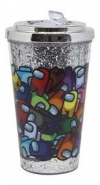 VASO CON TAPA Y PICO AMONG US