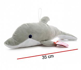 DELFIN  DE PELUCHE 35CM CON SOPAPA