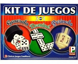 KIT DE JUEGOS 3EN1 - GENERALA/DOMINO/PERINOLA -