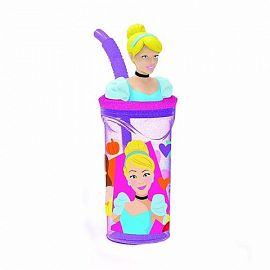 VASO CON FIGURA 3D PRINCESAS