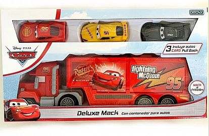 CARS CAMION DELUXE MACK CON 3 AUTITOS
