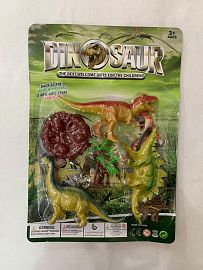 DINOSAURIO X3 CON ACCESORIO EN BLISTER