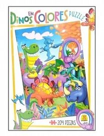PUZZLE 204 PZS DINO EN COLORES
