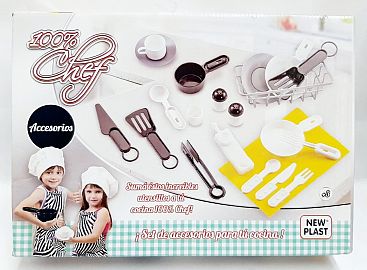 ACCESORIOS COCINA 100% CHEF EN CAJA