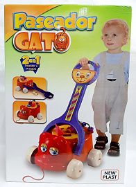 PASEADOR GATO 2 EN 1 EN CAJA