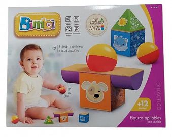 BIMBI APILABLES CON SONIDO 6 PZAS