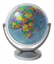 GLOBO TERRAQUEO 14CM POLITICO MULTIGIRO