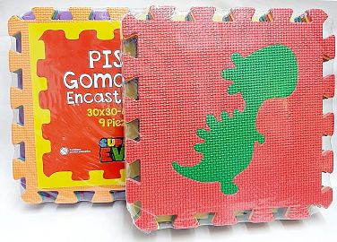 PISO GOMA EVA DINOSAURIO 9 PZS