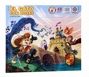 PUZZLE 48 PZAS EL GATO CON BOTAS