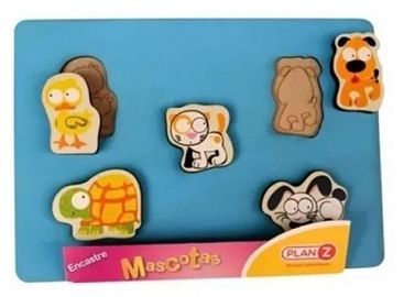 ENCASTRE MASCOTAS 5PZS MADERA