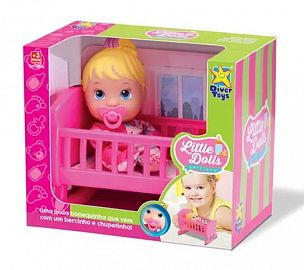 LITTLE DOLLS BEBE CON CUNA