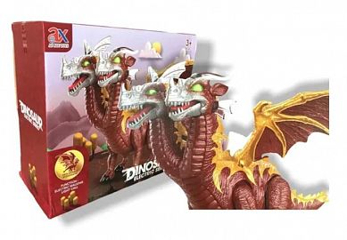 DINOSAURIO DRAGON 2 CABEZAS