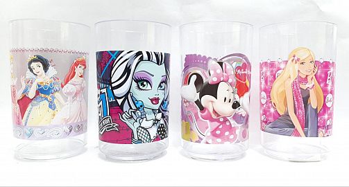 VASO CHICO ACRILICO PERSONAJES