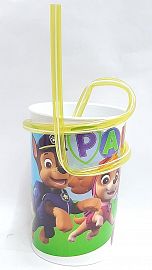 VASO JUNIOR CON SORBETE PAW PATROL