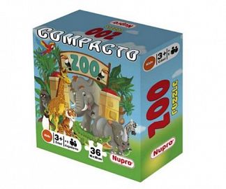 PUZZLE 36 PIEZAS COMPACTO MINI ZOO