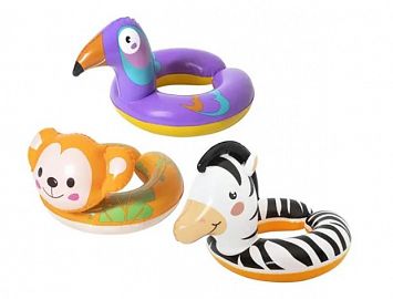 SALVAVIDAS INFLABLE ANIMALITO CON CABEZA 3-6 AÑOS
