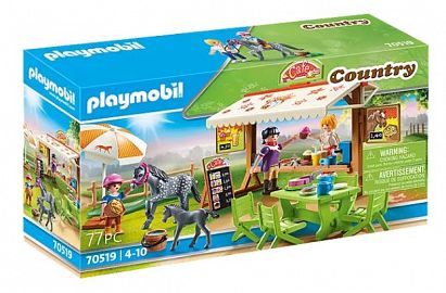 PLAYMOBIL CAFETERIA PONY 77 PIEZAS