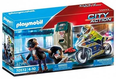 PLAYMOBIL MOTO POLICIA CON LADRON