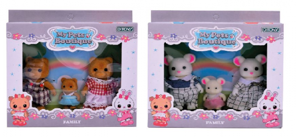 FAMILIA X 3 MY PETS BOUTIQUE - MODELOS SURTIDOS