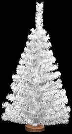 MINI ARBOL DE NAVIDAD BARILOCHE 1.00 MT BLANCO BASE TRONCO