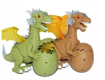DINOSAURIO CON HUEVO CRIA LUZ Y SONIDO