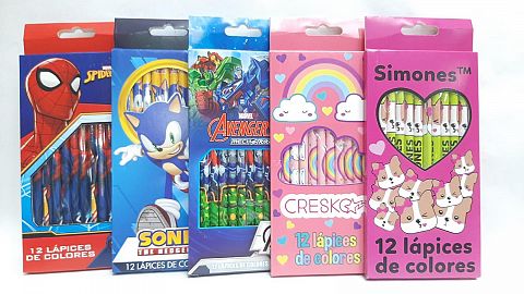LAPICES COLORES X 12 LARGOS