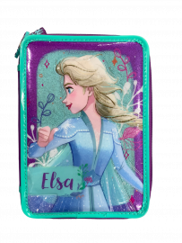 CARTUCHERA CANOPLA 2 PISOS PVC FROZEN CON UTILES
