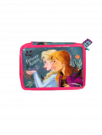CARTUCHERA CANOPLA 2 PISOS PVC FROZEN CON UTILES