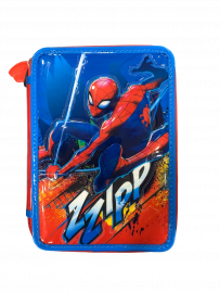 CARTUCHERA CANOPLA 2 PISOS PVC SPIDERMAN CON UTILES