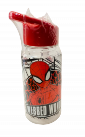 BOTELLA STRAW TOP SPIDERMAN