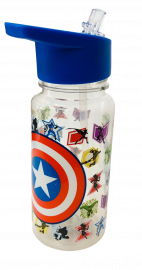 BOTELLA STRAW TOP AVENGERS