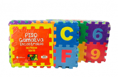 MINI PISO GOMA EVA 36 PIEZAS 12X12CM