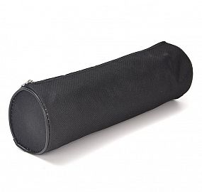 CANOPLA TUBO LONA LISA NEGRA