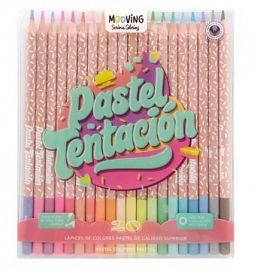 LAPICES DE COLORES PASTELES X20 MOOVING