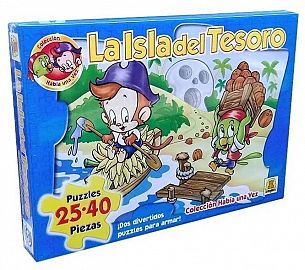 PUZZLE 25 - 40 PIEZAS LA ISLA DEL TEROSO