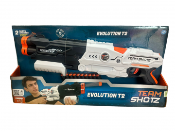 PISTOLA RIFLE TEAM SHOTZ EVOLUTION - 10 DARDOS