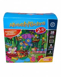 PUZZLE DE PISO GIGANTE ABC Y BICHOS 28 PIEZAS