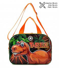 BOLSO OVAL DINOSAURIO 3D