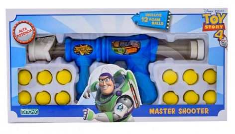 PISTOLA MASTER SHOOTER TOY STORY LANZA PELOTAS
