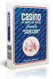NAIPE CASINO POCKER SIDECAR PLASTIFICADAS