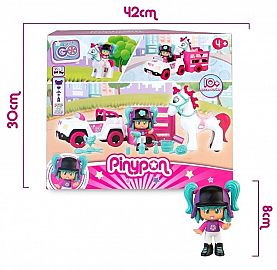 PINYPON JEEP REMOLQUE CON PONY Y ACCESORIOS