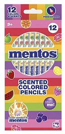 MENTOS LAPICES DE COLORES X12 CON AROMA