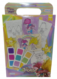 PINTANDO CON ACUARELA TROLLS